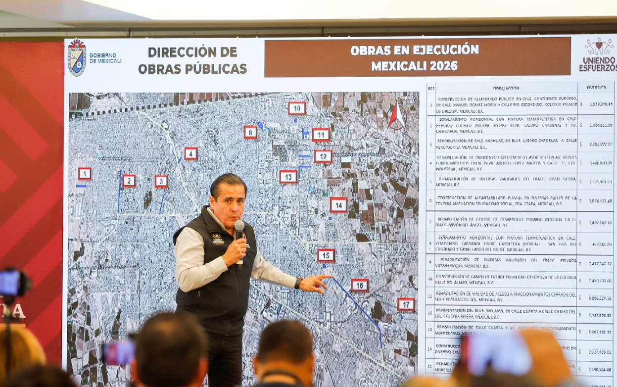 Anuncian inversión de 756 millones de pesos para bacheo en Mexicali y su Valle
